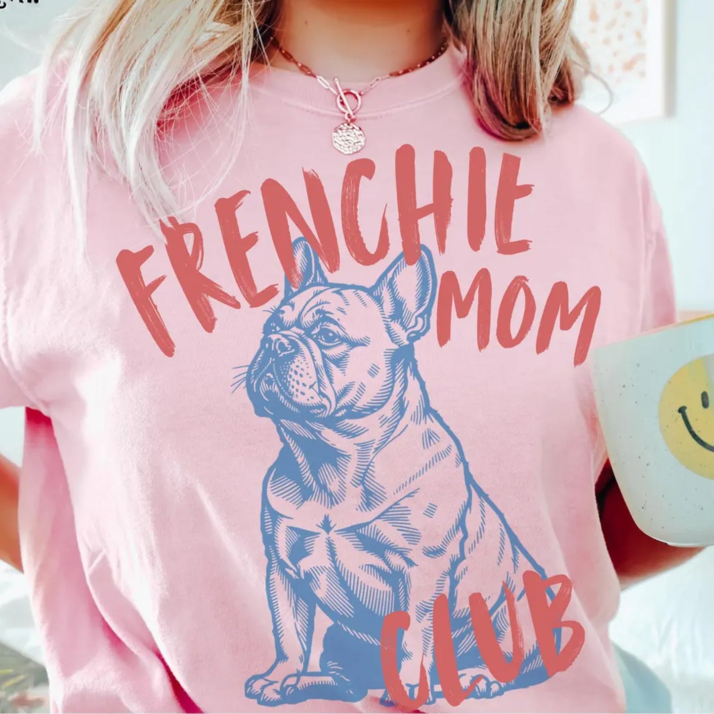 Frenchie Mom Club Tee Funny, Dog Mom Gift Shirt