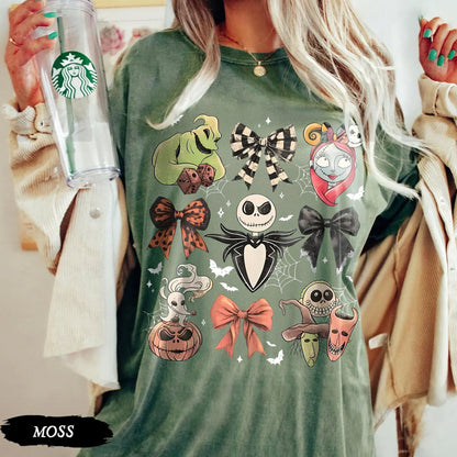 Retro Coquette Nightmare Before Christmas Shirt, Jack Skellington Halloween Tee