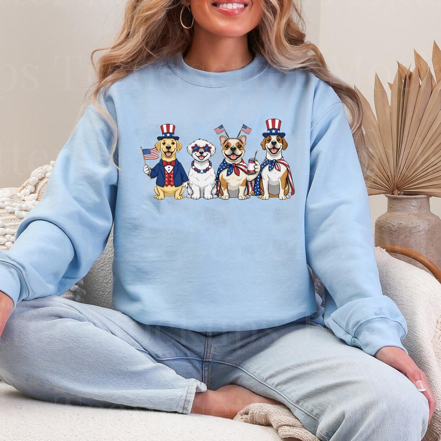 Patriotic Dogs 4th of July Shirt, Funny Independence Day Dog Lover Gift