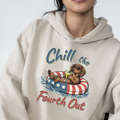 Dachshund Fourth Shirt Vintage Patriotic Dog Gift Tee