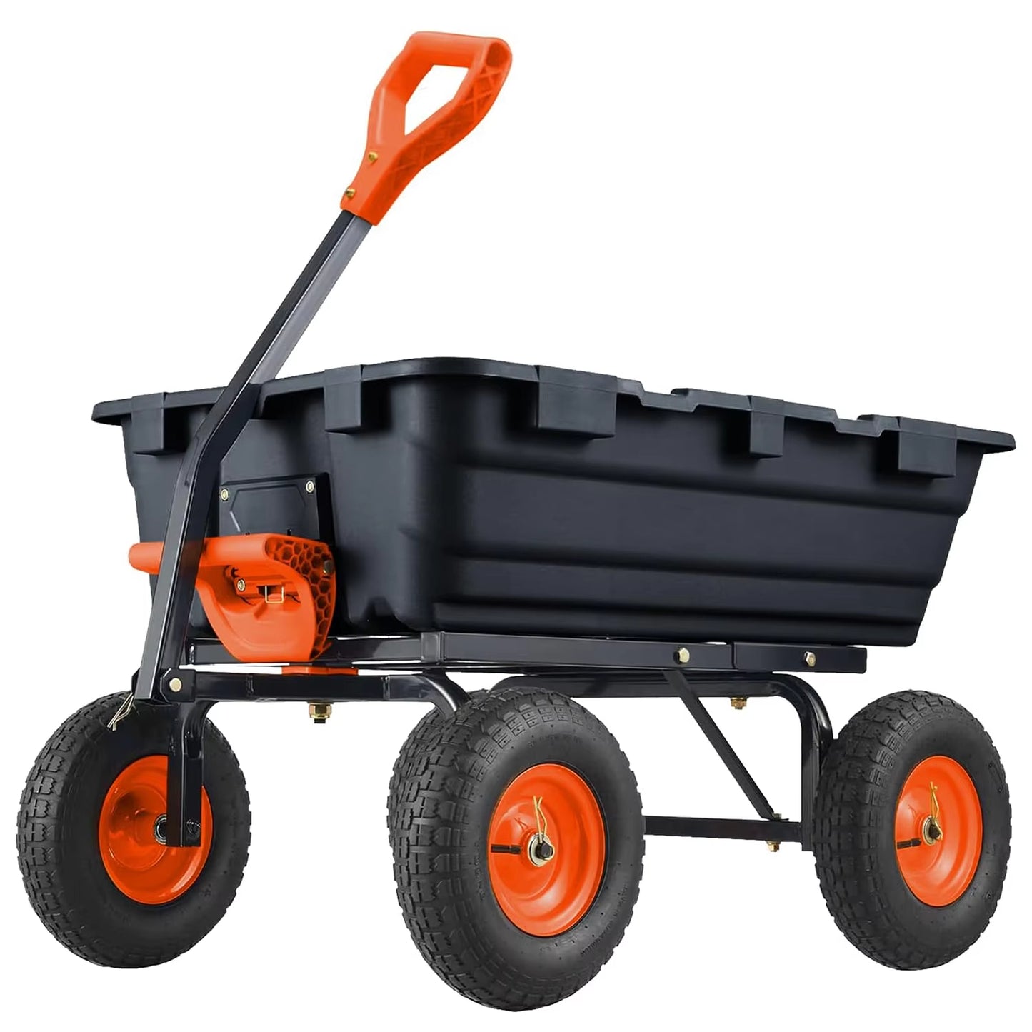 Manto™ 900 lb Poly Garden Dump Cart with Wheels