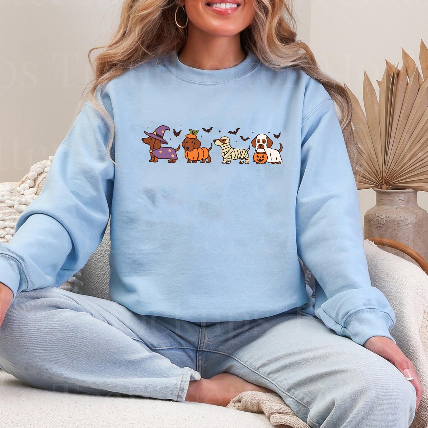 Cute Halloween Ghost Dachshund Dogs Shirt