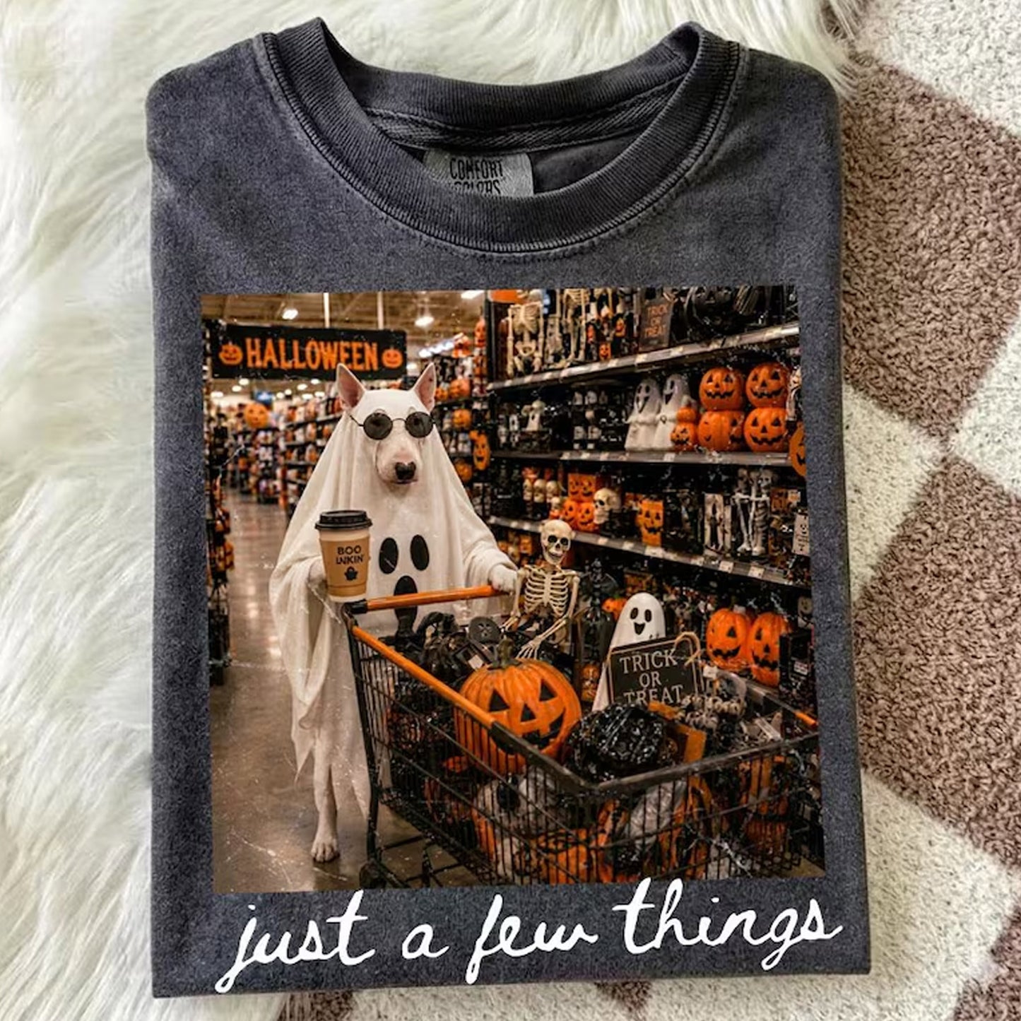 Just A Few Things Bull Terrier Shirt, Retro Bull Terrier Halloween Shirt