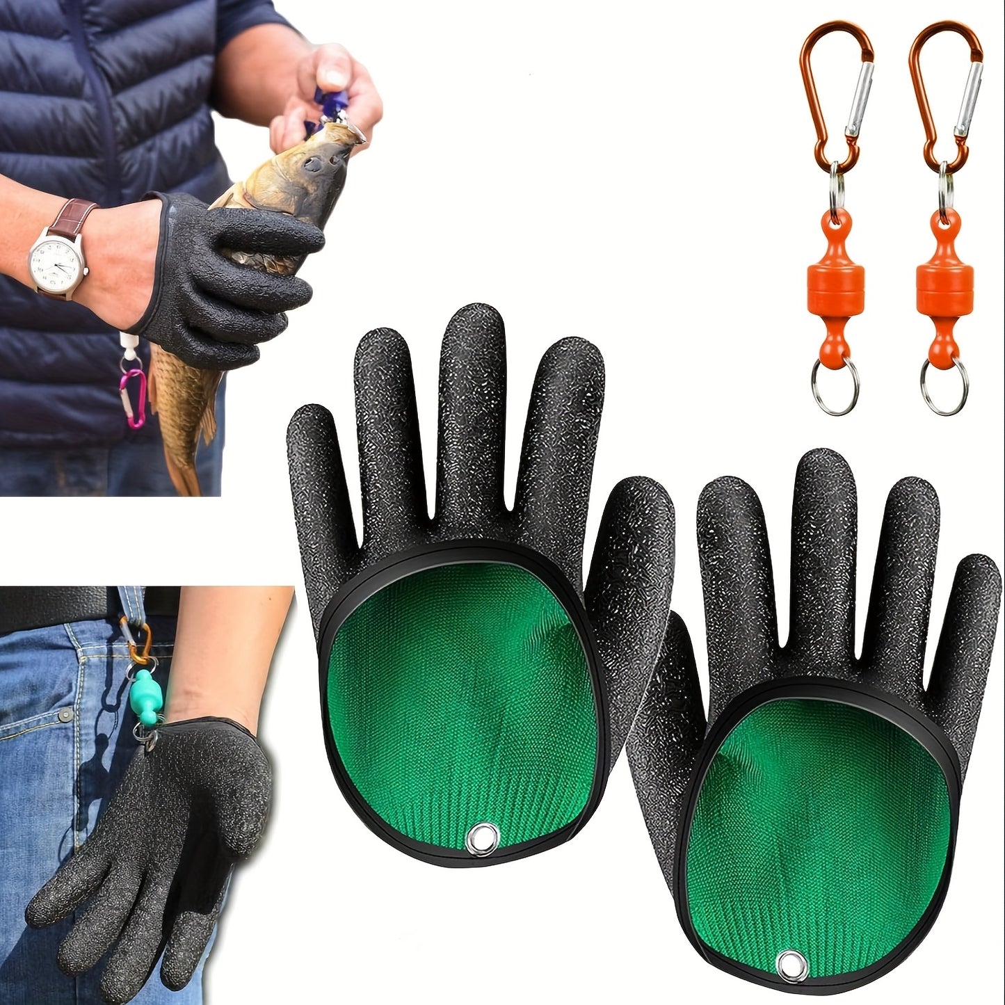 Manto™ Magnetic Fishing Glove – Anti-Slip Quick-Dry Grip for Anglers