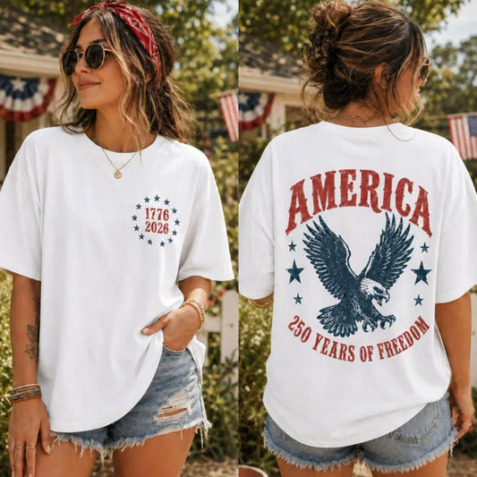 America Eagle Shirt, 250th Anniversary Tee, Patriotic Western Sweatshirt