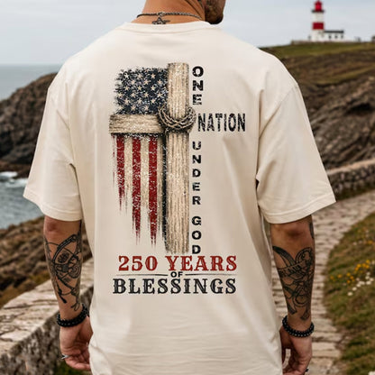 One Nation Under God Shirt, America 250 Sweatshirt