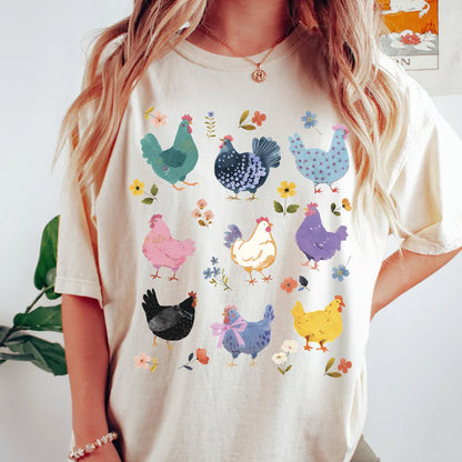Vintage Chickens Shirt, Funny Chicken Sweatshirt