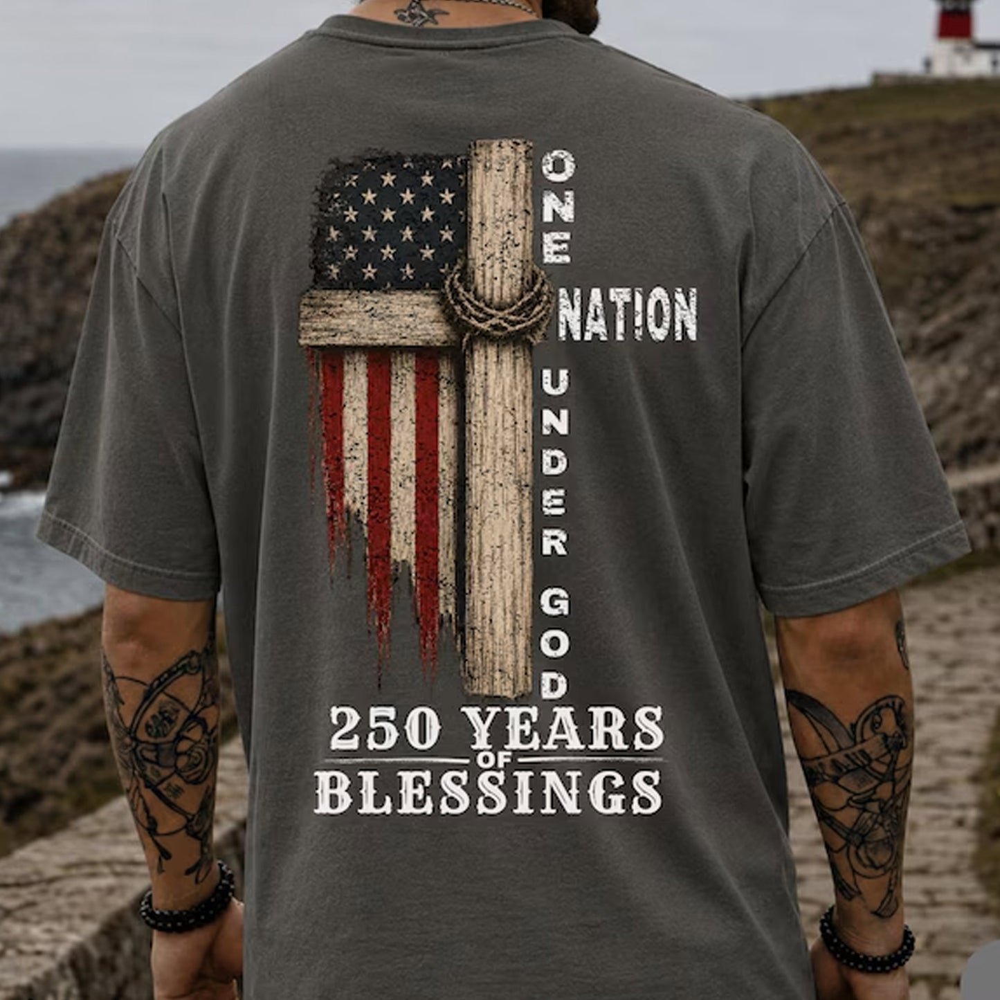 One Nation Under God Shirt, America 250 Sweatshirt