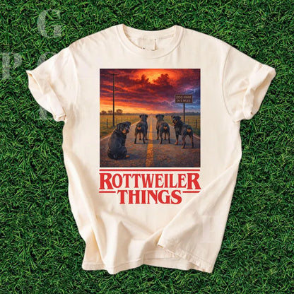Rottweiler Things Shirt Rottweiler Graphic Tee Grunge Animal Tee