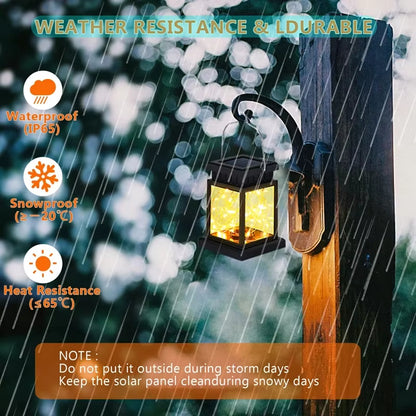 Manto™ Solar LED Outdoor Lantern with Candle Light