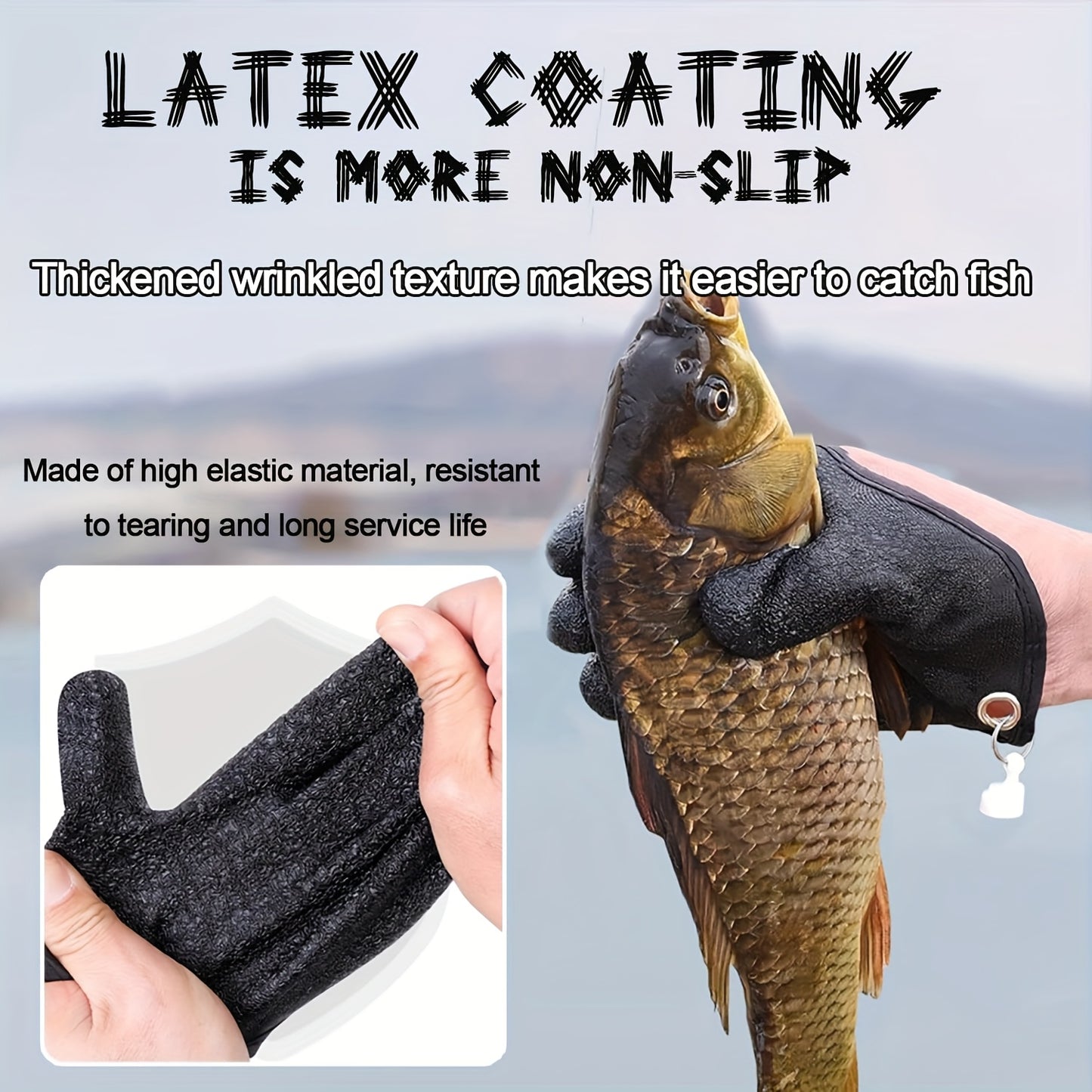Manto™ Magnetic Fishing Glove – Anti-Slip Quick-Dry Grip for Anglers