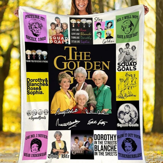 Golden Girls Character Have Nice Day All Vintage Blanket