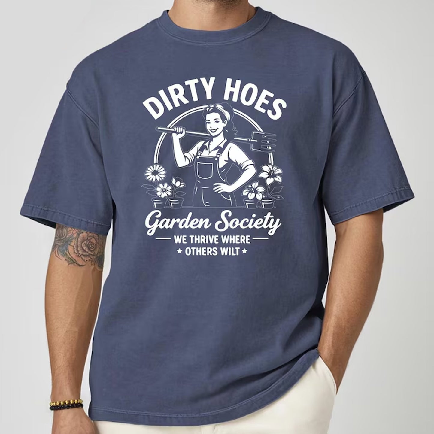 Dirty Hoes Garden Society T shirt for Women, Funny Gardener Gift