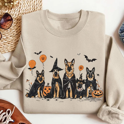 Halloween German Shepherd Dog Shirt: Spooky Season Tee