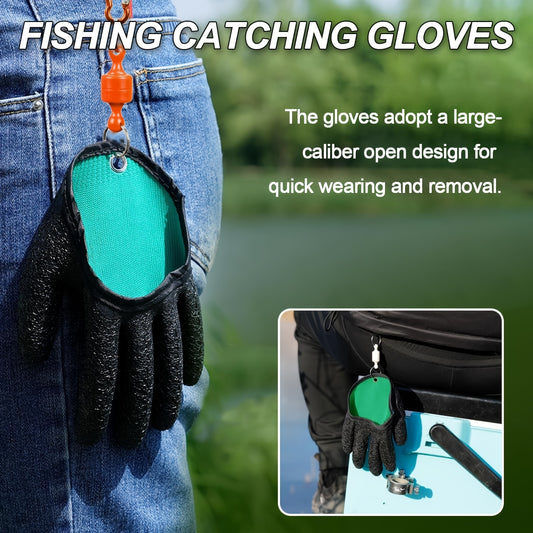 Manto™ Magnetic Fishing Glove – Anti-Slip Quick-Dry Grip for Anglers