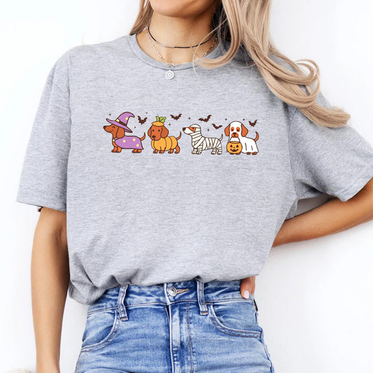 Cute Halloween Ghost Dachshund Dogs Shirt