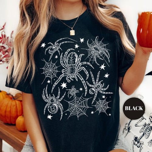 Spider Web Tee, Spooky Halloween Crewneck
