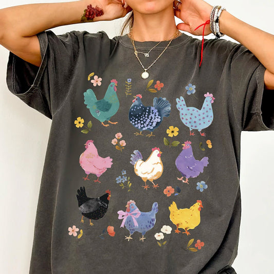 Vintage Chickens Shirt, Funny Chicken Sweatshirt