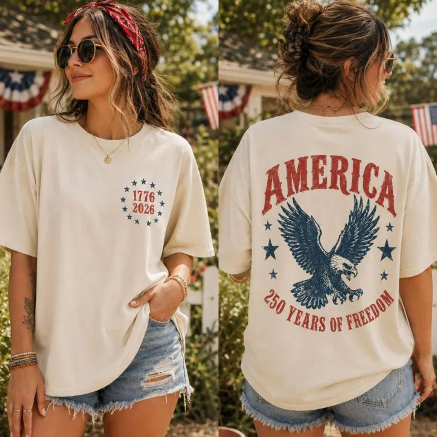 America Eagle Shirt, 250th Anniversary Tee, Patriotic Western Sweatshirt