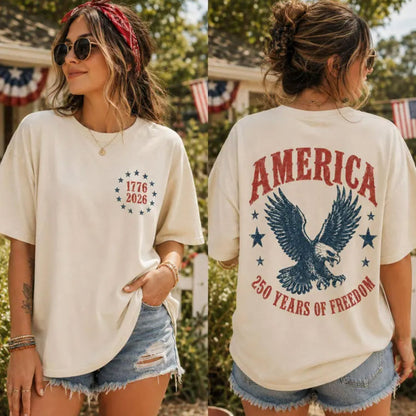America Eagle Shirt, 250th Anniversary Tee, Patriotic Western Sweatshirt