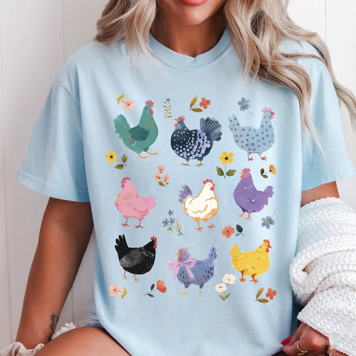 Vintage Chickens Shirt, Funny Chicken Sweatshirt
