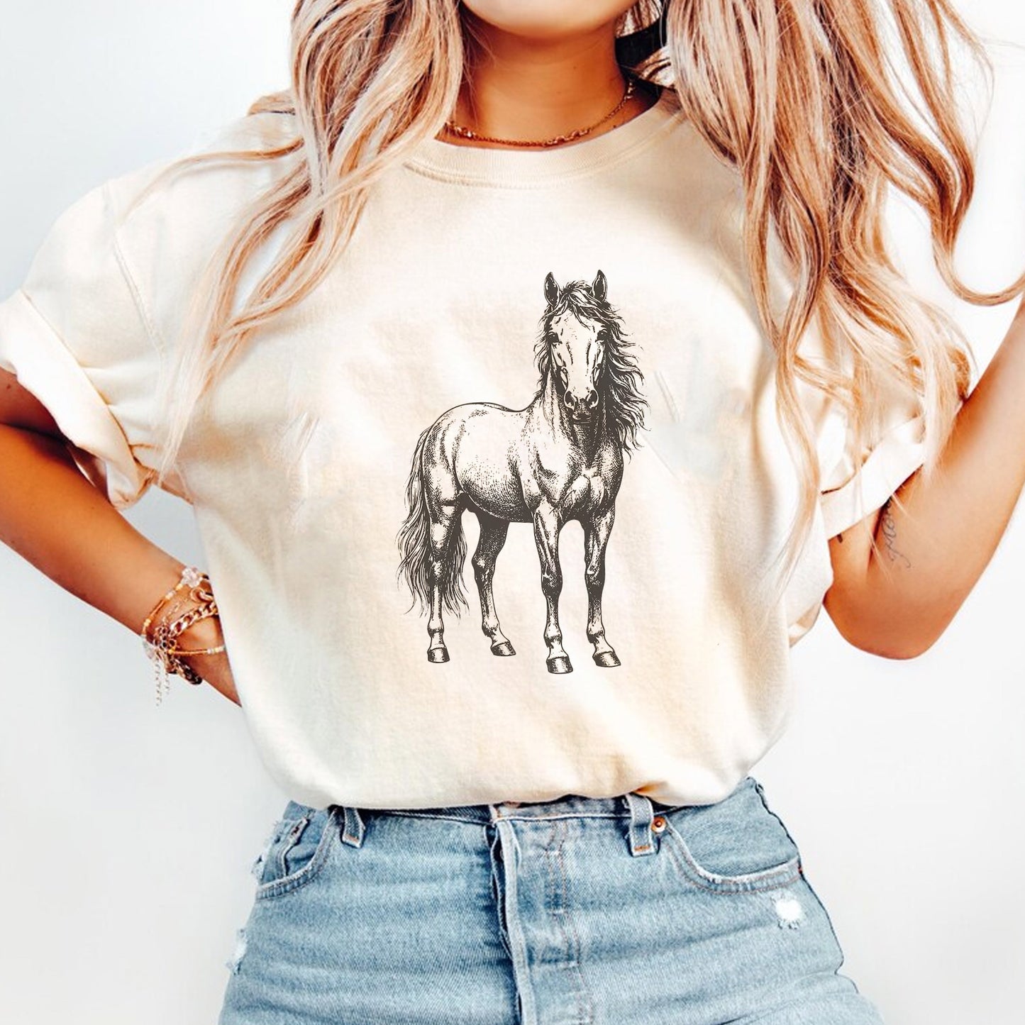 Vintage Western Standing Horse Graphic Tee