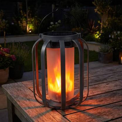 Manto™ Solar Flickering Flame Lantern Outdoor Light