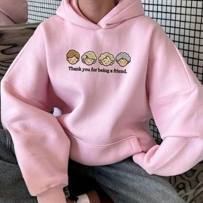 The Golden Girls Thank You For Being A Friends Embroidered Sweatshirt