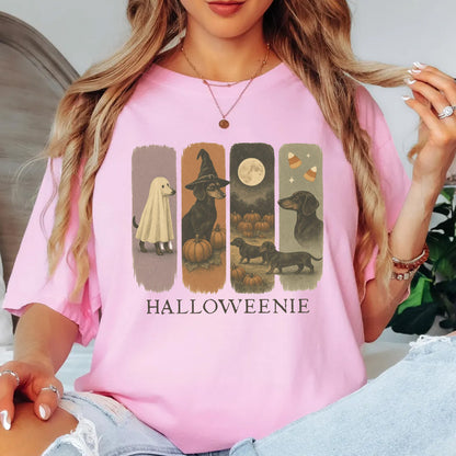 Halloweenie Tshirt, Wiener Dog Mom Fall Hoodie