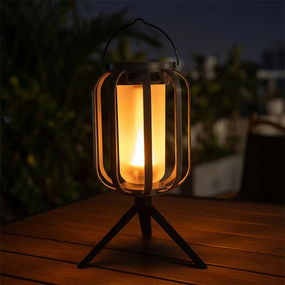 Manto™ Solar Flickering Flame Lantern Outdoor Light