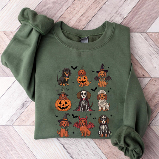 Cute Dachshund Puppy Halloween Costume Tee