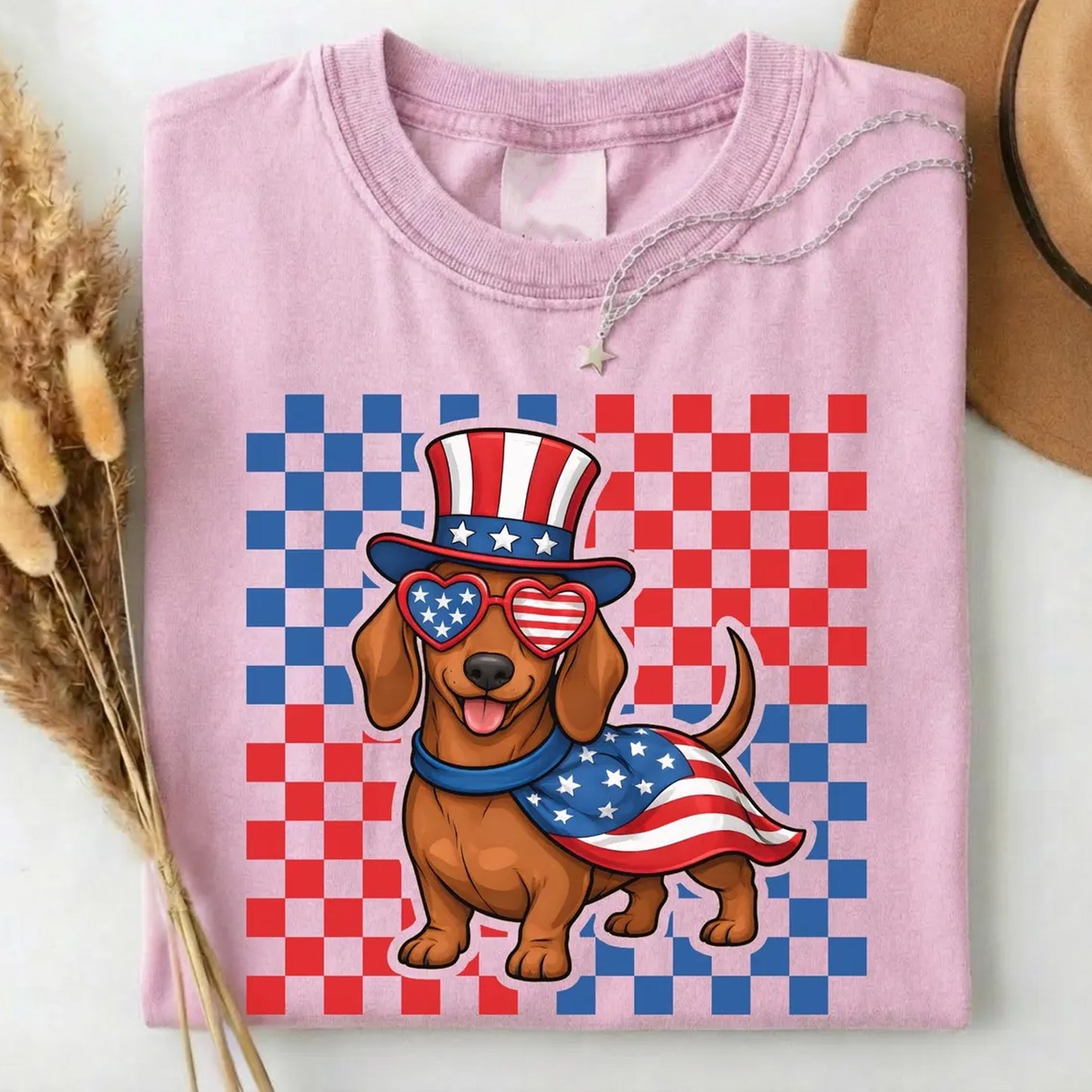Dachshund USA Shirt Patriotic Wiener Dog Shirt, American 4th of July Gift