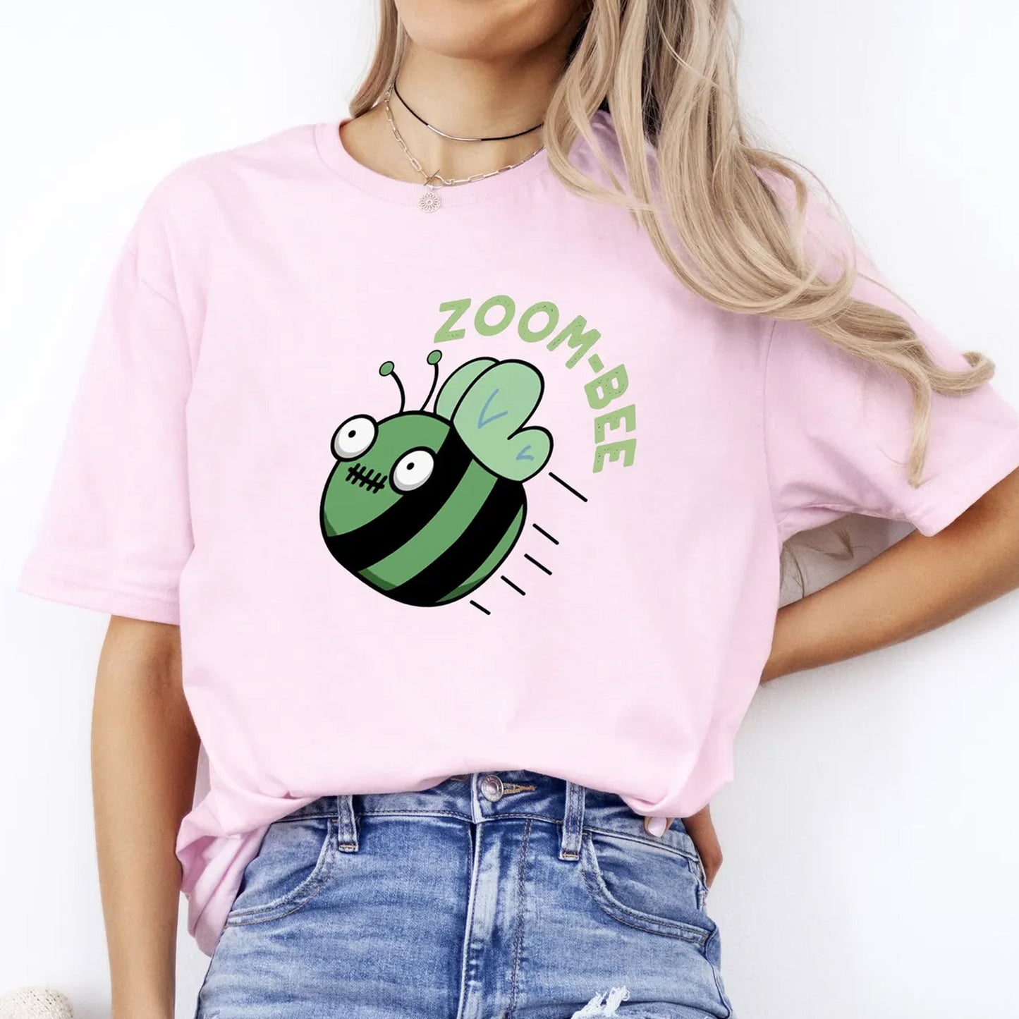 Zombie Bee Graphic T Shirt, Halloween Bee Crewneck Sweatshirt