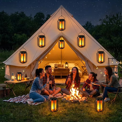 Manto™ Solar Flickering Flame Lantern Outdoor Light