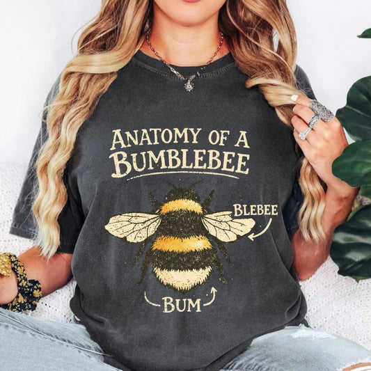 Vintage Bee Botanical T-Shirt, Honeycomb Doodle Shirt