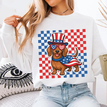 Dachshund USA Shirt Patriotic Wiener Dog Shirt, American 4th of July Gift