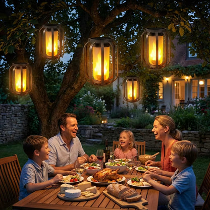 Manto™ Solar Flickering Flame Lantern Outdoor Light