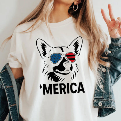 4th Of July Corgi Dog Shirt