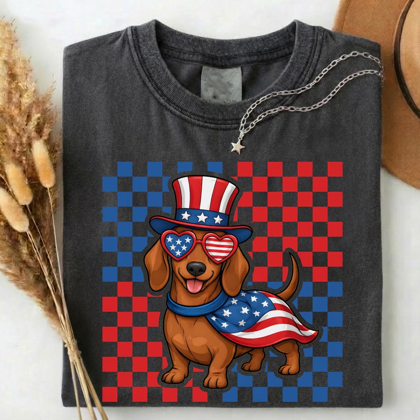 Dachshund USA Shirt Patriotic Wiener Dog Shirt, American 4th of July Gift