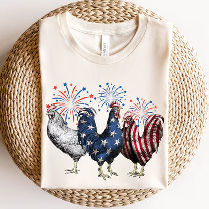 4th of July Chicken Shirt, Fourth of July Tee