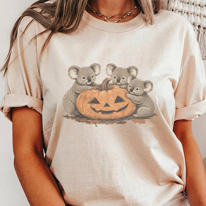 Koala Halloween Pumpkin Tee, Australian Animal Gift