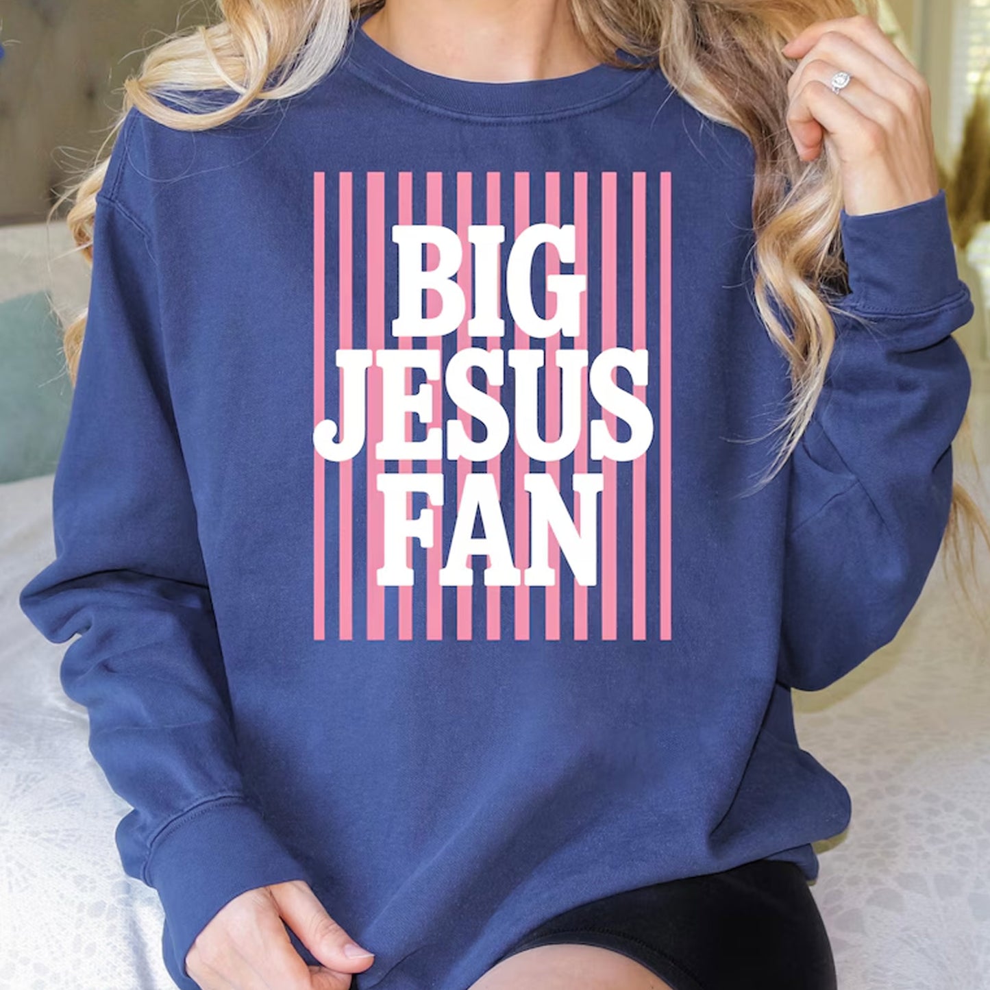 Big Jesus Fan Shirt, Womens Religious Gifts