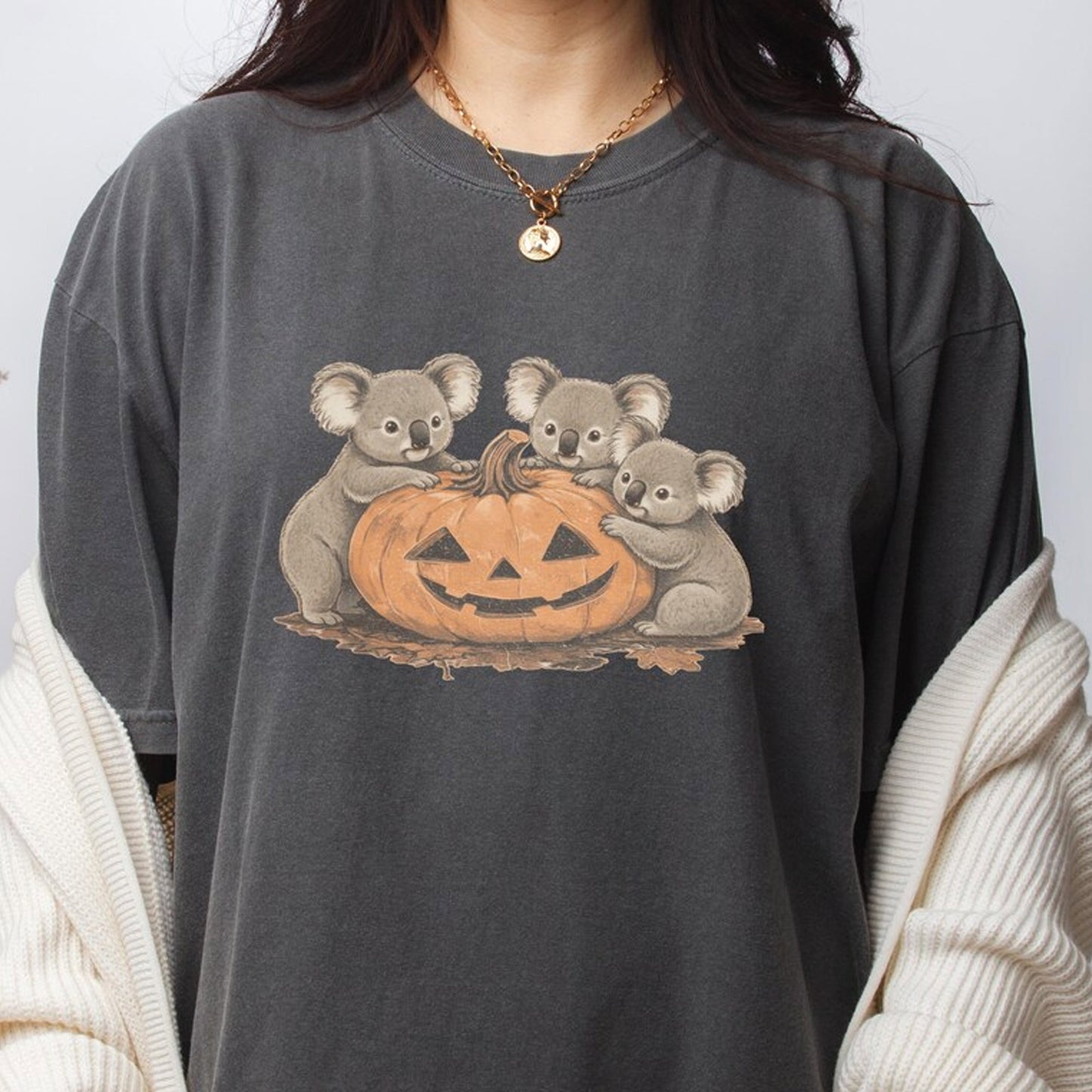 Koala Halloween Pumpkin Tee, Australian Animal Gift