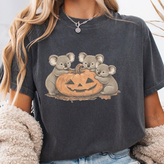 Koala Halloween Pumpkin Tee, Australian Animal Gift