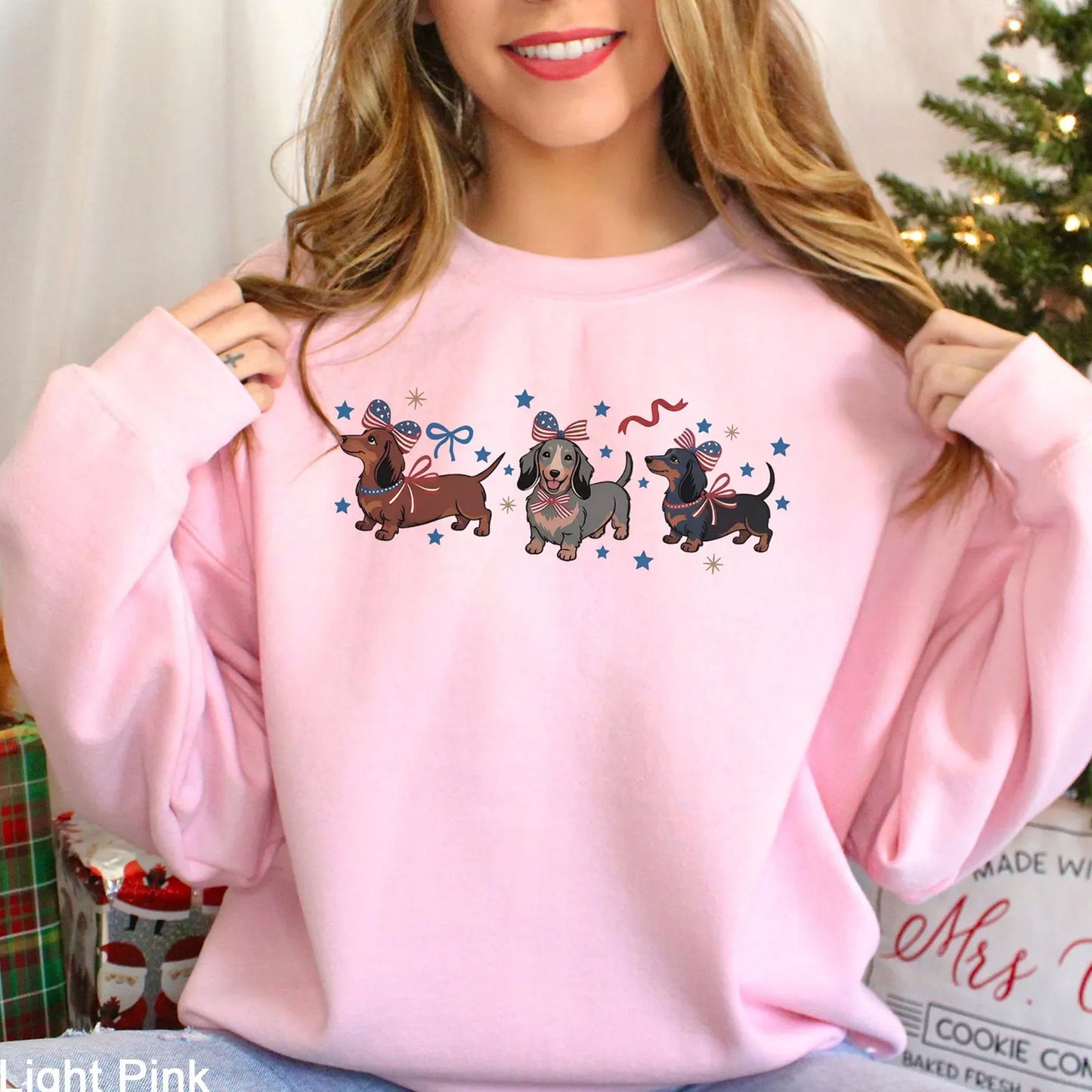 Dachshund 4th of July Sweatshirt, Patriotic Dachshund Sweatshirt