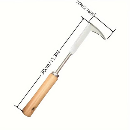 Manto™ Stainless Steel L-Shaped Garden Weeding Tool