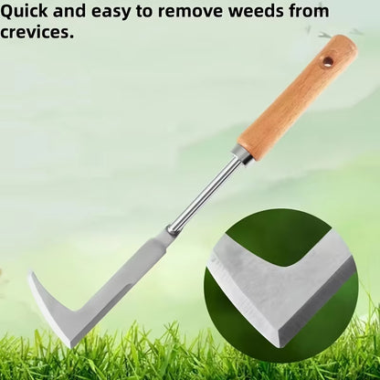 Manto™ Stainless Steel L-Shaped Garden Weeding Tool
