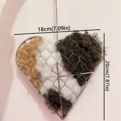 Manto™ Handmade Alpaca Fiber Bird Nesting Heart for Hummingbirds