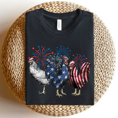 4th of July Chicken Shirt, Fourth of July Tee