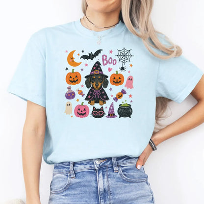 Halloween Dachshund Shirt, Doxie Trick or Treat Tshirt